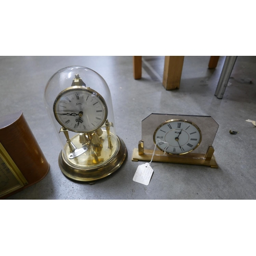 1083 - Four mantel clocks including Koma anniversary **PLEASE NOTE THIS LOT IS NOT ELIGIBLE FOR POSTING AND... 