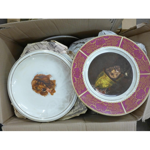 1129 - Five boxes of assorted china and glass **PLEASE NOTE THIS LOT IS NOT ELIGIBLE FOR POSTING AND PACKIN... 