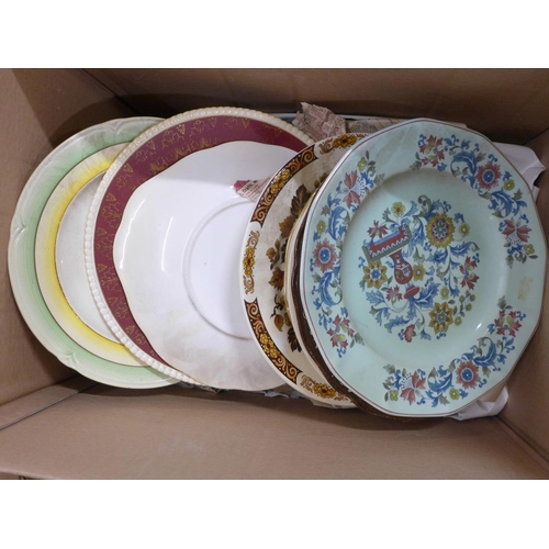 1129 - Five boxes of assorted china and glass **PLEASE NOTE THIS LOT IS NOT ELIGIBLE FOR POSTING AND PACKIN... 