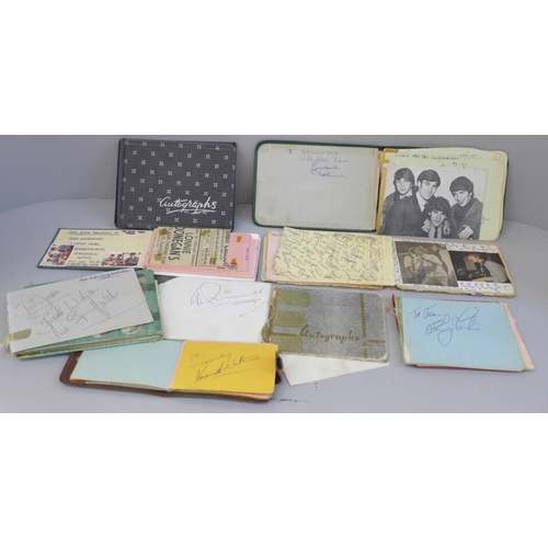 611 - Autograph collection, eight autograph books mainly Pop music including Dusty Springfield