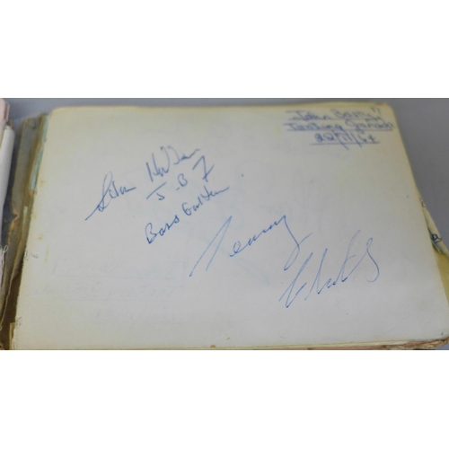 611 - Autograph collection, eight autograph books mainly Pop music including Dusty Springfield