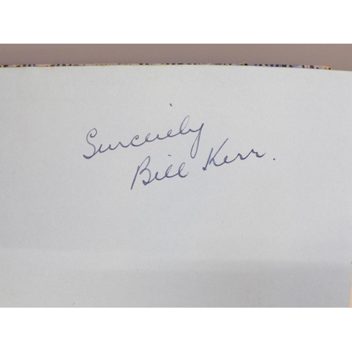 620 - An autograph book, 1940's including Margaret Lockwood signature and two County Cricket teams