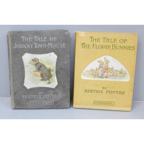 633 - Beatrix Potter, The Tale of Johnny Town Mouse, grey boards, Frederick Warne & Co. 1918 plus The Tale... 