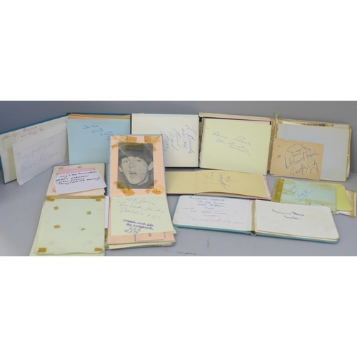 638 - Autograph book collection, mainly 1960s, (8)