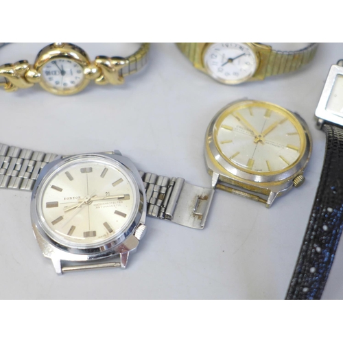 643 - Lady's and gentleman's wristwatches, LCD, Cotton Traders, Kenneth Cole, etc.