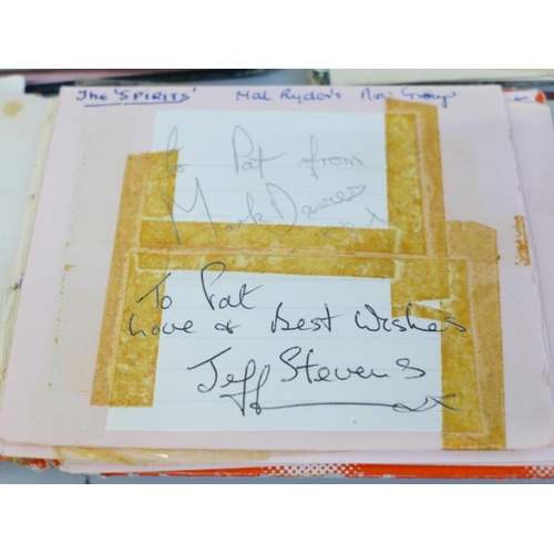 645 - Autograph books, mainly 1960s (7)