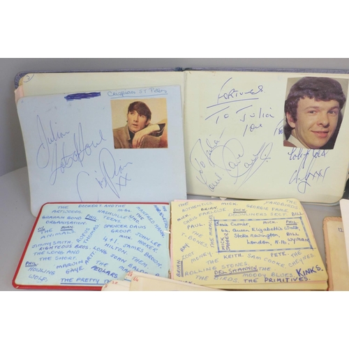 650 - Autograph books, mainly 1960s (5)