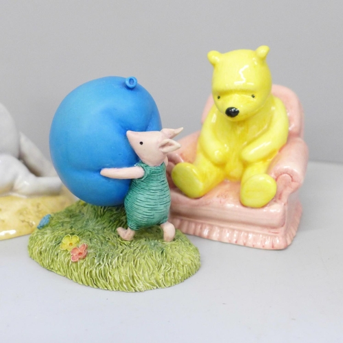 654 - A collection of Royal Doulton and Border Fine Arts Winnie The Pooh figures