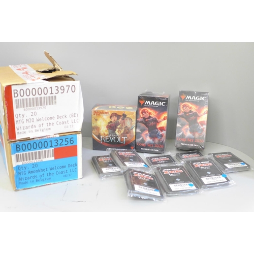 664 - Two boxes of Magic The Gathering Welcome Decks, Wizards of the Coast (20 decks in each box, one seal... 