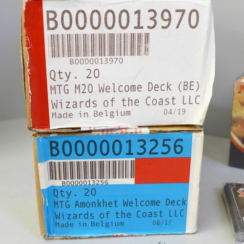 664 - Two boxes of Magic The Gathering Welcome Decks, Wizards of the Coast (20 decks in each box, one seal... 