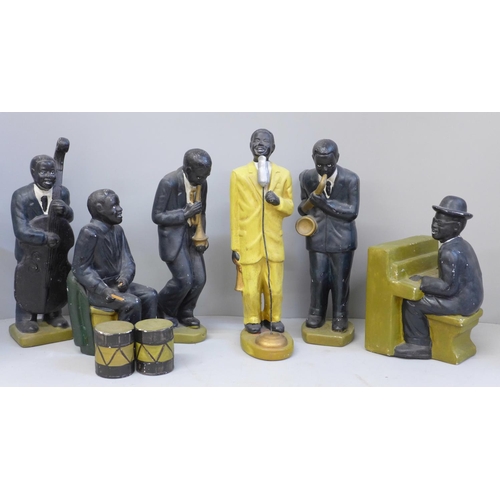 685 - A set of six composite Jazz band figures