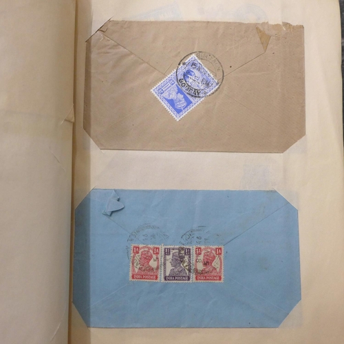 698 - Postal History; an accumulation in three albums and loose in a large box, hundreds of covers from 19... 