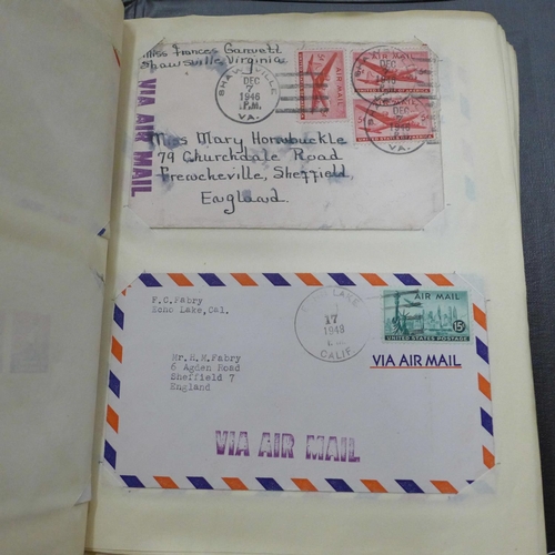 698 - Postal History; an accumulation in three albums and loose in a large box, hundreds of covers from 19... 