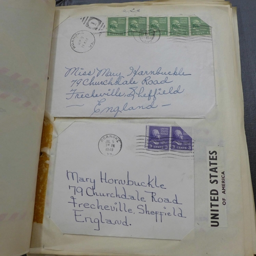 698 - Postal History; an accumulation in three albums and loose in a large box, hundreds of covers from 19... 