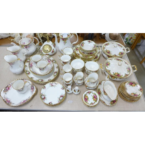 700E - Royal Albert Old Country Roses tea and dinnerware plus telephone and Royal Albert Autumn Roses patte... 