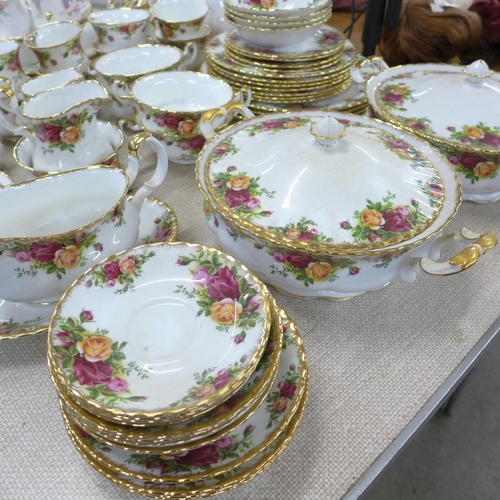 700E - Royal Albert Old Country Roses tea and dinnerware plus telephone and Royal Albert Autumn Roses patte... 