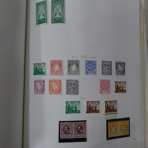 705 - Stamps; an album housing a mint and used collection from GB overprints through to 1970 with good ran... 