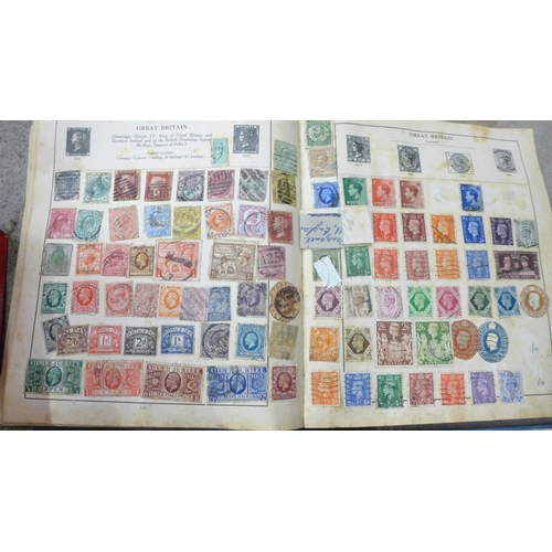 708 - A box of stamps, covers, a 1999 Australian year book, etc