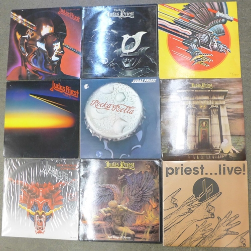 717 - Nine Judas Priest LP records