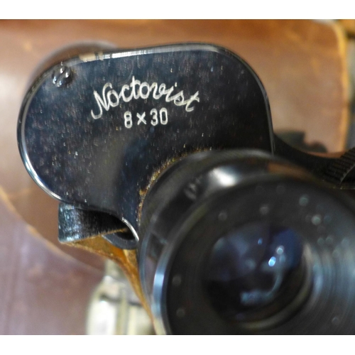 730 - Early 20th Century and later binoculars and a telescope