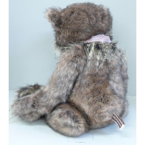 734 - A large Charlie Bear, Twoddle, with labels, 54cm