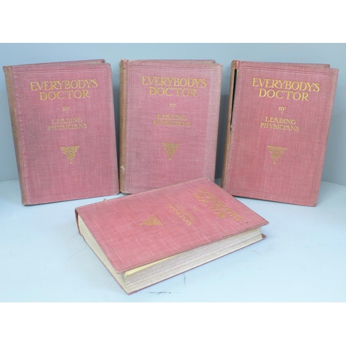 739 - Four volumes of Everybody's Doctor by Leading Physicians, 1912