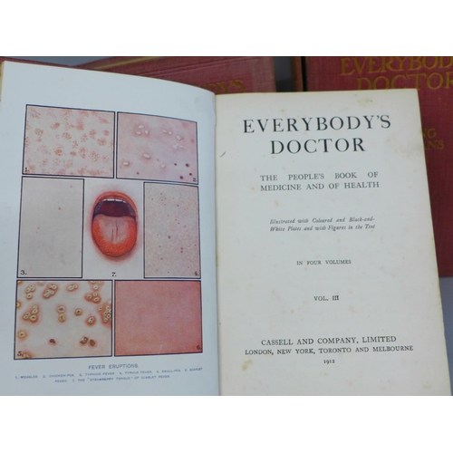 739 - Four volumes of Everybody's Doctor by Leading Physicians, 1912