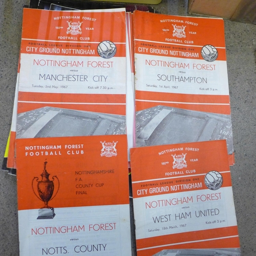 744 - Nottingham Forest football programmes 1950s onwards, (180)