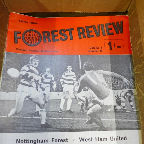 744 - Nottingham Forest football programmes 1950s onwards, (180)