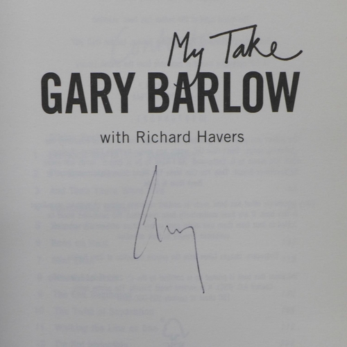 747 - Two signed books, Michael Caine and Gary Barlow