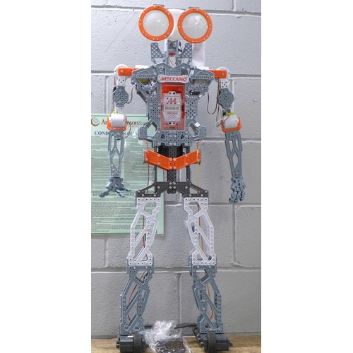 802 - A Meccano Mechanoid G15 KS interactive robot with transformer, 122cm tall