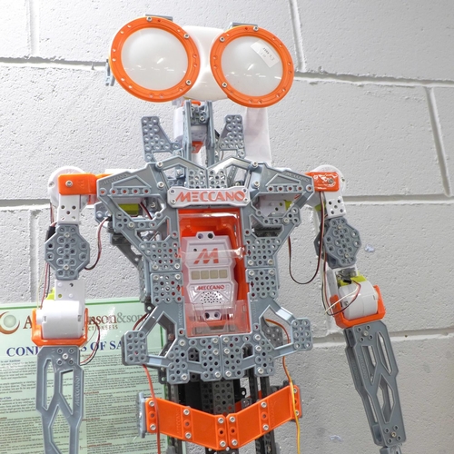 802 - A Meccano Mechanoid G15 KS interactive robot with transformer, 122cm tall