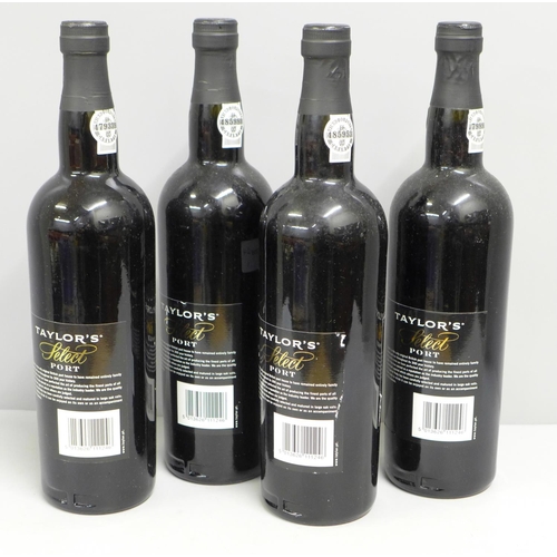 804 - Four bottles of Taylor's Port