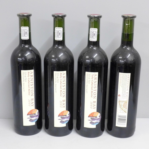 809 - Four bottles of Ruby Cabernet Merlot