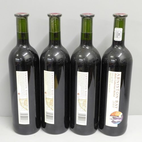 809 - Four bottles of Ruby Cabernet Merlot