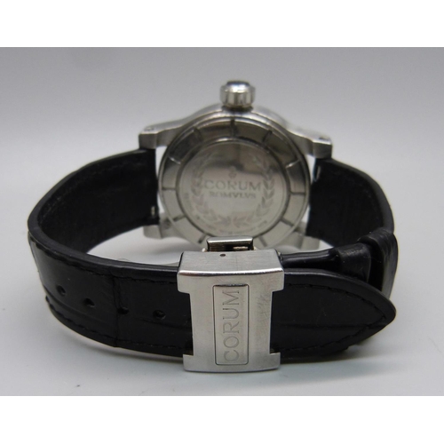 857 - A Corum Romulus power reserve automatic wristwatch, cased