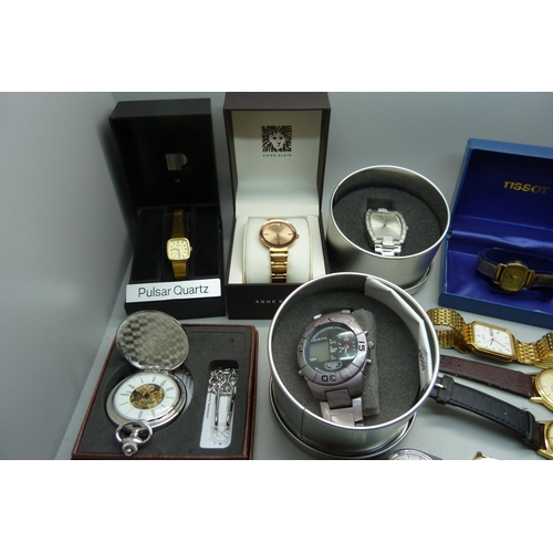 906 - Assorted wristwatches including Bulova, Seiko and Rotary