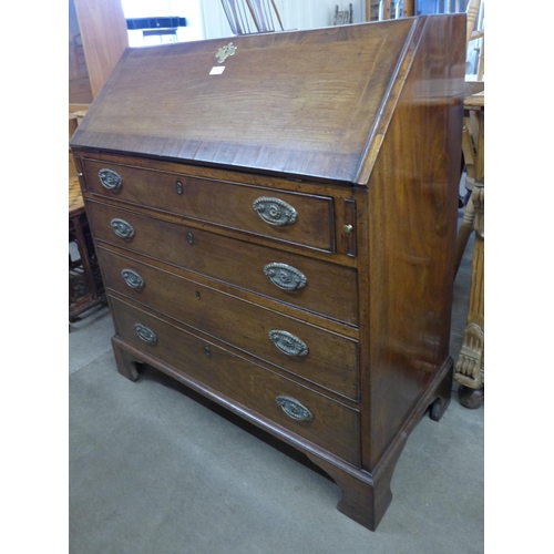 121 - A George III mahogany bureau