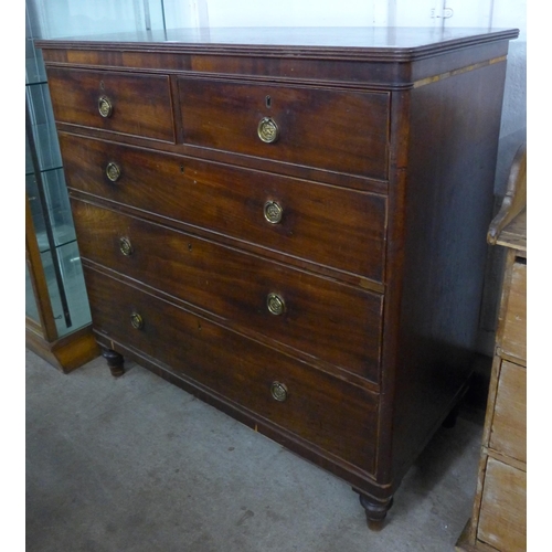 136 - A Victorian mahogany chest of drawers