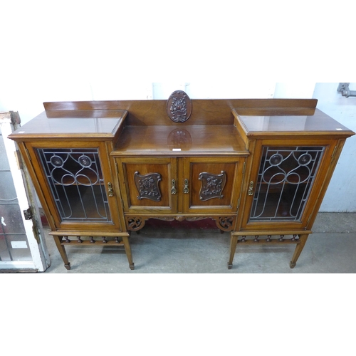 141 - An Edward VII mahogany side cabinet