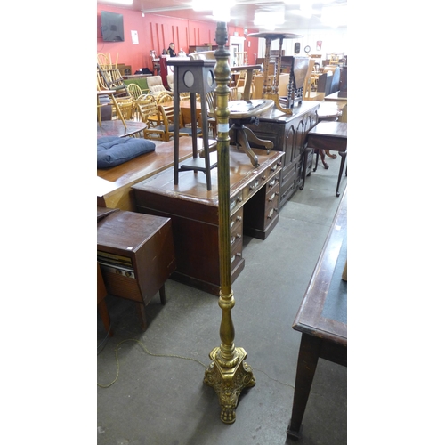 187 - A French giltwood standard lamp