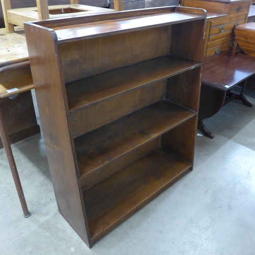 251 - A mahogany open bookcase