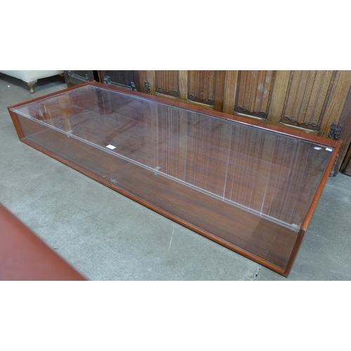 262 - A large mahogany table top display case