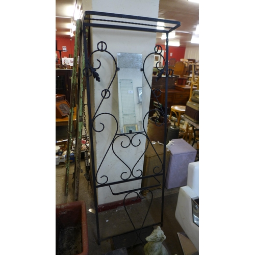 286 - A vintage wrought steel hallstand