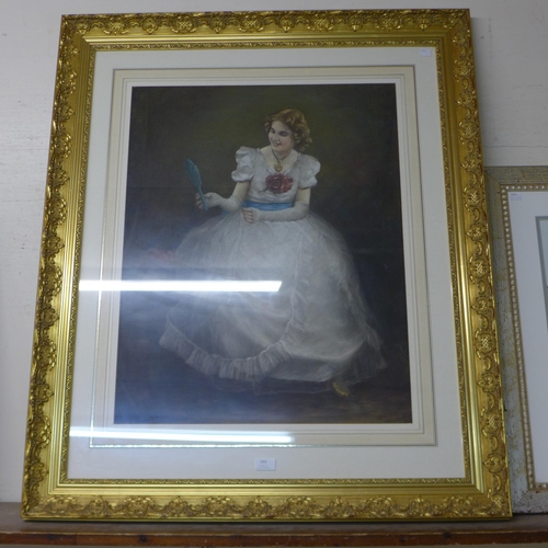 333 - C.H. Parker, portrait of a young lady, pastel, dated 1941, framed