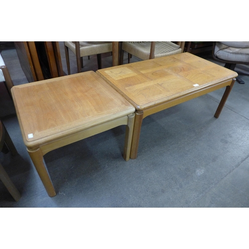 46 - A Nathan teak coffee table and a lamp table