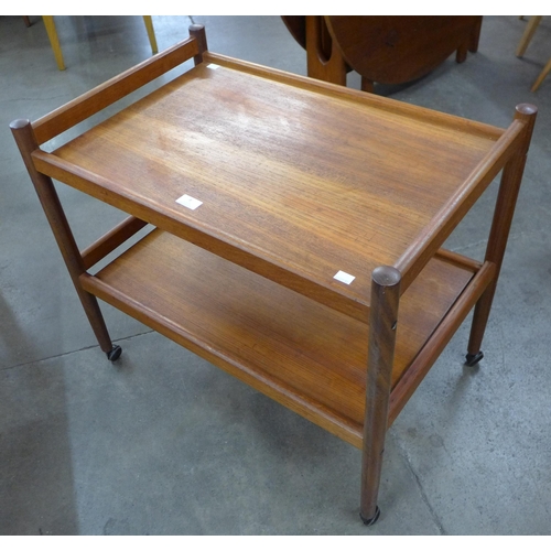 8 - A Danish teak cocktail trolley