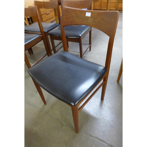 82 - A set of four Danish teak dining chairs