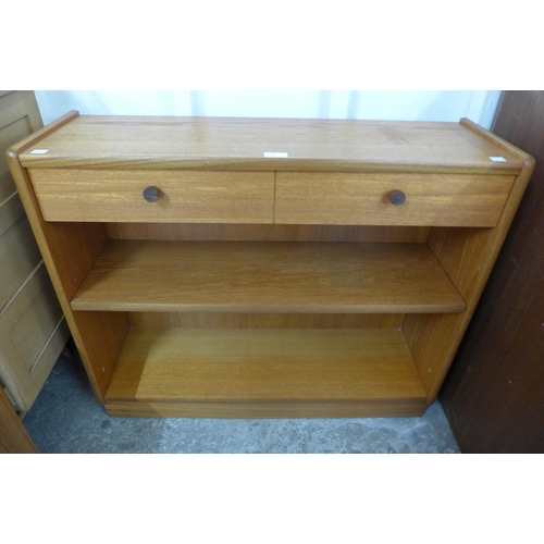 90 - A small Nathan teak open bookcase