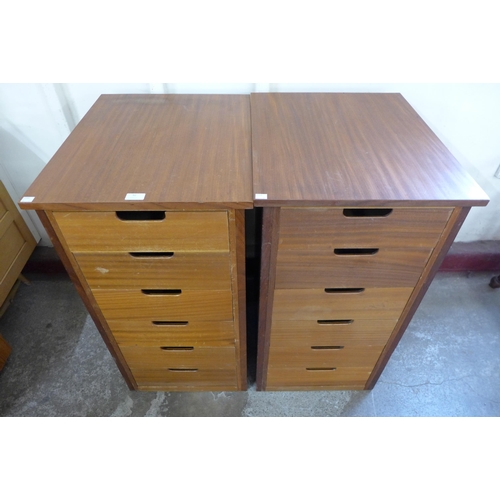 92 - A pair of teak chests